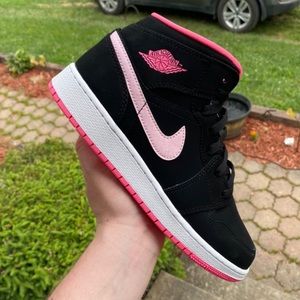 Nike Air Jordan 1 Mid Retro OG black Digital pink